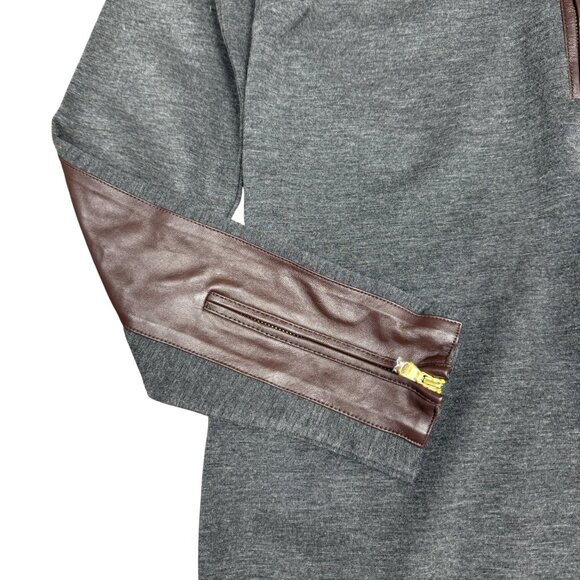 RALPH LAUREN Women's NWT Sheath Dress w/Leather Patches | Size 10 - Picture 4 of 10